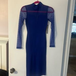 Royal Blue Long Sleeve Dress